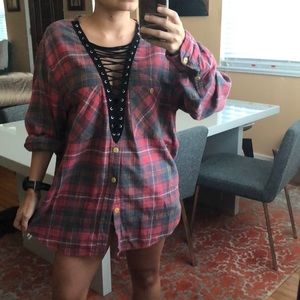 LF Furst of a Kind distressed flannel